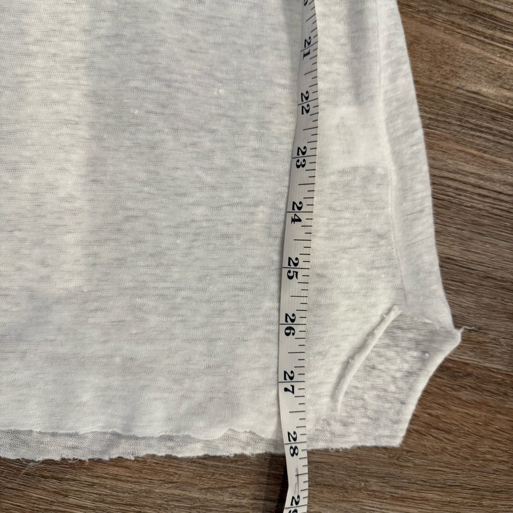 Brochu Walker Tank Top Women’s Small White 100% Linen Cami Minimalist Beach - Picture 5 of 7